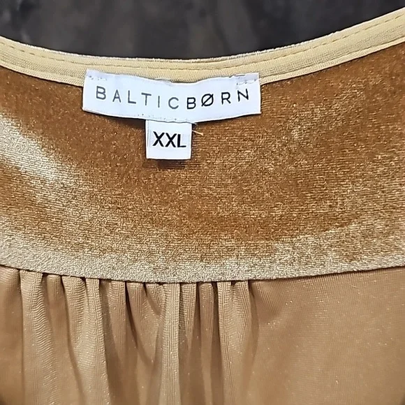 Baltic Born Gold Velvet Maxi Dress  XXL - Picture 3 of 7